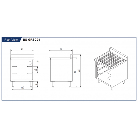 All Welded Aluminum Enclosed Mobile Pan Cabinet